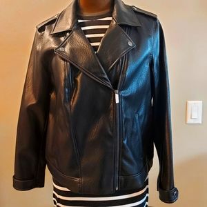 NWT Old Navy Black Leather Jacket